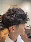 マッシュ×スパイラルパーマ