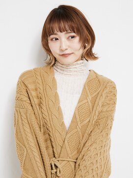 オンク 新宿(onk) 黒髪/グレーベージュ/レイヤーロング/前髪パーマ[新宿駅]