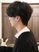 ネイビー(NAVY)&nbsp;ニュアンスパーマセンターパート