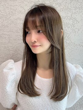 ロンド アンブル 四条烏丸(Lond ambre) 【五島巨幹】レイヤーカット/オリーブベージュ/髪質改善