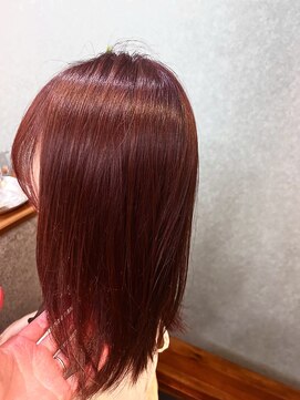 トープ(TOPU) チェリーレッド/ダブルカラー/ブリーチなしダブルカラー/学割