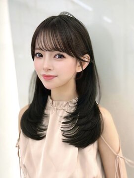 コア 銀座(COA) 小顔レイヤー 前髪顔周り髪質改善縮毛