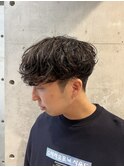 韓国風パーマシャドウパーマナチュラルマッシュニュアンスパーマ