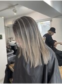 バレイヤージュ☆プラチナグレージュ