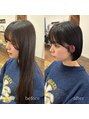 ヘアーディレクション オクハラ(hair direction okuhara) 顔まわりもすっきりボブヘア♪多毛さんでもお任せください!