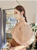 20代30代大人気♪ヘアセット二次会タイト編みおろし