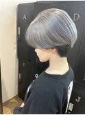 【ダブルカラーシルバーアッシュショート】原口健伸