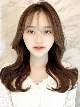 ロンドロゼ 池袋(Lond rose) ミニウルフレイヤーカット顔周り前髪韓国ミディアムロング/池袋