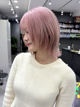 いろあそび 八王子 【ハイトーンカラー】ホワイトピンク