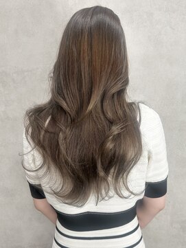 ルノン(LUNON) ホワイトグレージュミニウルフチェリーブラウンデジタルパーマ