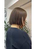 ブリーチなしダブルカラーボブ