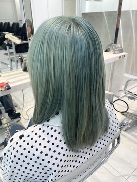 ヘアーアンドメイク ニューヨークニューヨーク 姫路店(Hair&Make NYNY) ペールグリーンカラー
