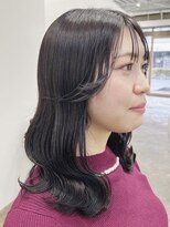 クローズ(cross-z)&nbsp;ハッシュカットフルバング 似合わせカットオリーブグレージュ