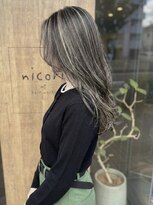 ニコリヘアワークス(nicori hair works)&nbsp;ロング×ハイライト×レイヤー2