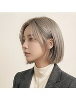 アームスヘアー 狭山ヶ丘店(arm's hair)&nbsp;【狭山ヶ丘】「ベージュ」。小顔を叶える艶色ハイトーンショート