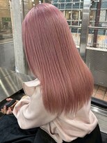 エクーエルム 心斎橋(ECOO yelm)&nbsp;ブリーチ/ダブルカラー/ピンクベージュ/ハイトーン