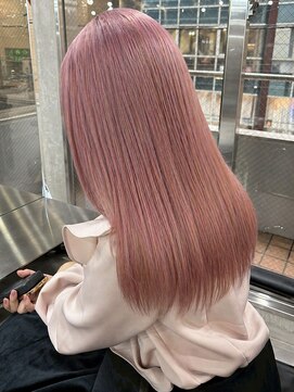 エクーエルム 心斎橋(ECOO yelm) ブリーチ/ダブルカラー/ピンクベージュ/ハイトーン
