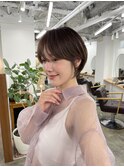 丸みショート/小顔ショート/大人ハンサムショート
