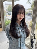 ルトワフクロマチ(Lutowa Fukuromachi) ダークパープル/ナチュラルショート/ミルクブラウン/夏/レイヤー