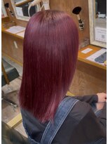 ヘアーサロン アトリエ(Hair salon ATORIE) ブリーチなしダブルカラーボルドーカラー
