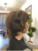 ショートゆるパーマ