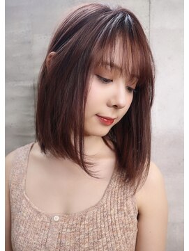 ブリス(VLISS) ストレートミディボブ＿くびれミディイヤリングカラー