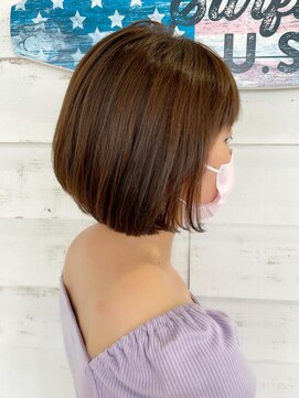 レイ(Lei) 《Lei浅井》丸みのあるミニマムボブ