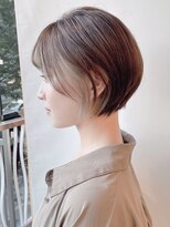 モリオフロムロンドン 原宿本店(morio from London) 【morio 原宿】マッシュショート インナーミルクティー