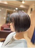 BLACK 前下がりボブ