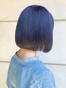 タリーゼ(TALISE) アッシュブルー/パープルブラック/ミニボブ/ブリーチオンカラー