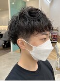 【メンズパーマ】無造作パーマ マッシュ 束感