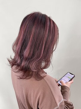 オル(Olu) 【MASAYA】大人可愛いピンクラベンダーカラー×レイヤーボブ