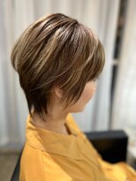 ヘルシースタイル白髪ぼかしショコラアッシュイメチェン代官山