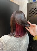 《人気》インナー推しカラー[渋谷/ヘアセット/イヤリングカラー]
