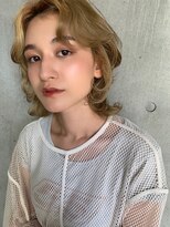 ローウェ 二子玉川(Louwe) レイヤーカット ブリーチハイトーンカラー