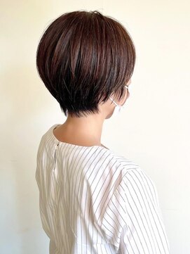 トップヘアーラウンジ 知立(TOP HAIR Lounge) 首元もスッキリと!マッシュショートスタイル/アースカラー