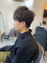 ソイクフ(SOY KUFU)&nbsp;MEN’S HAIR マッシュパーマアッシュブラックカルマパーマ