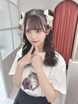 ランド 原宿表参道(LAND)&nbsp;☆ツインお団子ヘアアレンジアイドル前髪巻きおろし