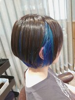 アニュー ヘア アンド ケア(a New hair&care)&nbsp;20代30代大人かわいい透明感★ネイビーイヤリングカラー
