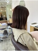 切りっぱなし×レッドオレンジ