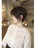 ひし形ショートボブ×前髪あり20代30代40代【竹内哲太】