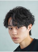 緩めシャドウパーマメンズマッシュウルフカットbtsテテグク渋谷