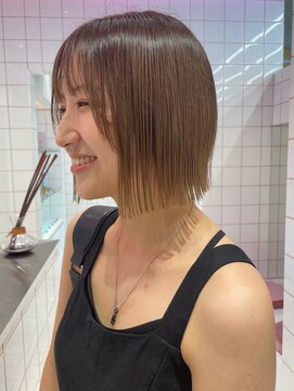 ココ なかもず店(COCO) レイヤーカット/ボブ/髪質改善/チェリーブラウン