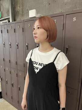 ユニオンリット(Union lit) salmon pink × ミニボブ