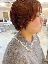ヘアーエスクールフェイス(hair S. COEUR face) ショートヘア/オレンジカラー/枚方美容室/大阪美容室