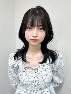 クレム 博多駅店(ChLem) 顔まわりレイヤー 艶カラー 暗髪 韓国風 髪質改善 福岡美容室