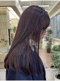 ブリーチなしダブルカラーラベンダーグレージュボルドー秋カラー