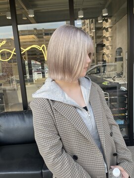 髪屋 紬 ミルクティーベージュ/ホワイトベージュ/韓国