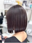 切りっぱなしボブ