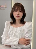 くびれヘア/顔周り/韓国/カラー/レイヤーカット/前髪/錦糸町ボブ